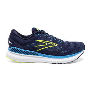 Brooks Glycerin GTS 19 Mens Road Running Shoes Navy/Blue/Yellow | USA-OCY650894